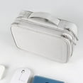 thumbnail image 3 of Caja de almacenamiento de accesorios electrónicos, bolso de almacenamiento, aparatos de cable, gris claro, 3 of 4