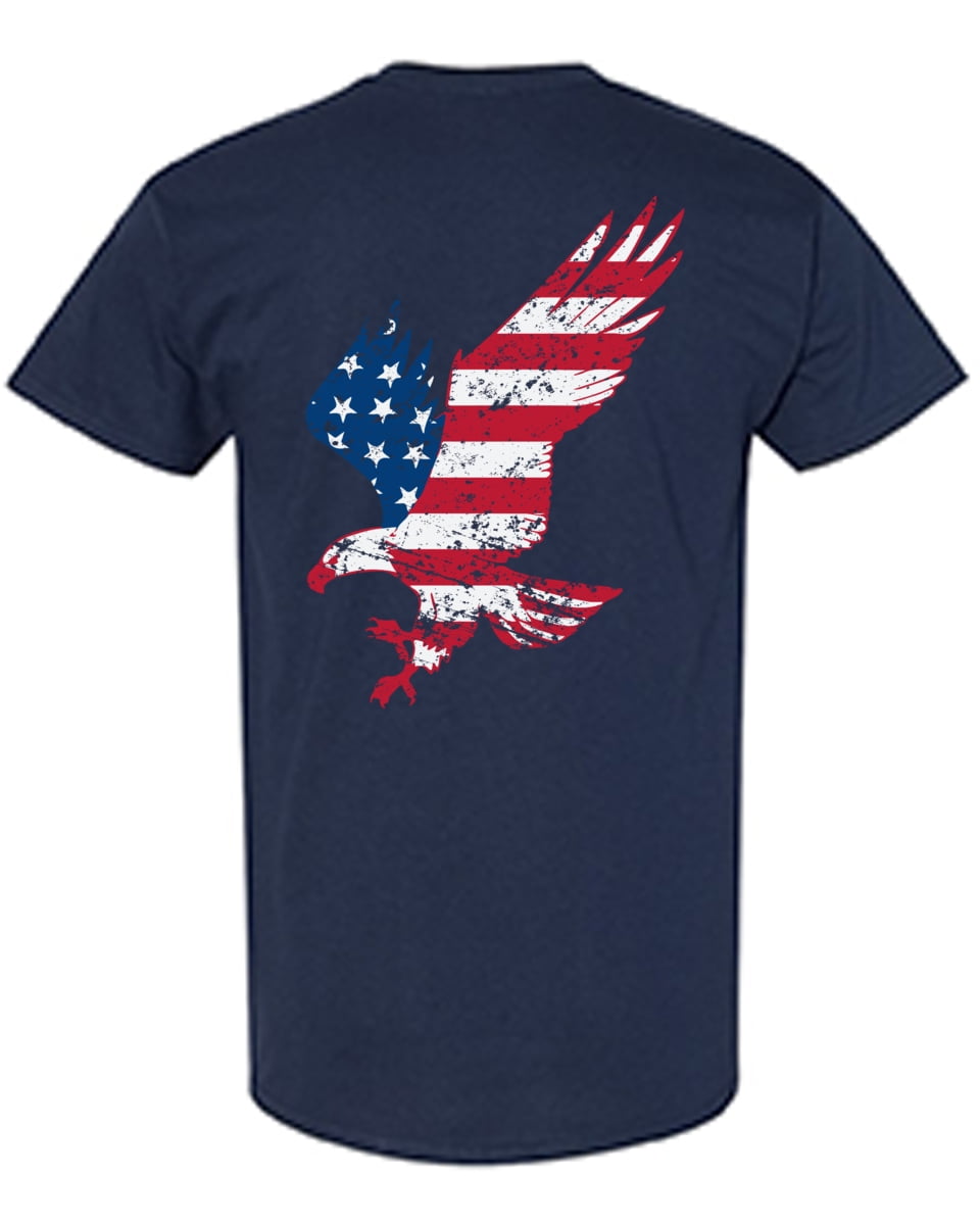custom t shirts with american flag on sleeve