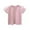 Pink, variant on Girls Tops for Everyday Casual and Schoolwear Lightweight Round Neck Netted Flutter Sleeves Tee for Spring and Summer Beige 2-3 Years