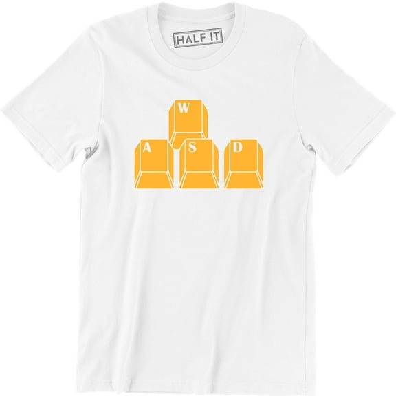 WSAD Keyboard Keys Funny Geek Nerd Gamer Computer Pc Gift Men's T-Shirt
