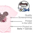 thumbnail image 6 of Women Teen Leopard Print Mickey Ears with Flowers Shirt Floral Adult Women Ladies Boho Character Tshirt (XX Large, Light Pink), 6 of 7
