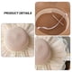 thumbnail image 4 of 56-58 cm circunferencia del sombrero sombrero de paja de encaje para mujer sombrero de verano borde ondulado protector solar de ala grande sombrero de playa junto al mar al aire libre, 4 of 6