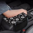thumbnail image 4 of Uourmeti Car Seat Box Cover Protector for Automotive Interior, Soft Warm Armrest Cushion Surface Pad for SUV Auto Armrest Cover, Black White Paw Print, 4 of 6