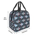 thumbnail image 3 of Balery Shark Wearing Swim Ring Bolsa de Almuerzo Aislada – Caja de Almuerzo con Papel de Aluminio Grueso, Mantiene la Comida Fresca por 4 Horas, 3 of 8