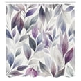 thumbnail image 2 of Ambesonne Lavender Shower Curtain, Art Winter Dancing Leaves, 69"Wx84"L, Blue Grey Pale Purple, 2 of 4