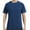 100#Blue, variant on Men's Summer Solid Color Casual Loose Short Sleeved Round Neck T-shirt