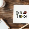 thumbnail image 4 of 1 Sheet Sports Balls Numbers Clear Stamps for Card Making Basketball Football Silicone Clear Stamps Volleyball Golf Transparent Stamps Seal for DIY Scrapbooking Embossing Photo Album Decor, 4 of 9