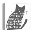 thumbnail image 2 of Creative Products Curious Cat 12x12 Canvas Wall Art, 2 of 5