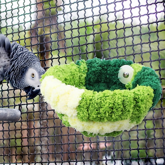 LOLIPPYY Bird Sleep Hut Parakeet Bed Velvet Multi Warm and Comfortable 1Pack