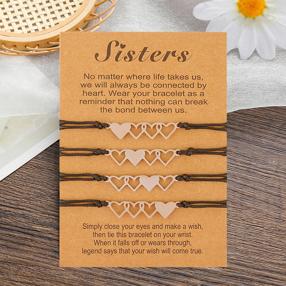 5x Sister Bracelets Set Couples Friendshp For Women Men Kids Adults Best  Friend | Fruugo DK