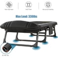thumbnail image 5 of Folding Camping Cot for Adults with Adjustable Backrest & Pillow, Portable Lounge Chair Bed, 6-Position Recliner, Waterproof Outdoor Cot Supports 450lbs, Includes Side Pocket (Gray), 5 of 6
