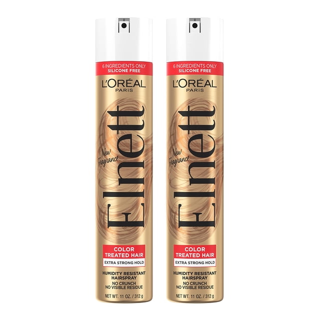 Laca para el cabello L'Oreal Paris Elnett Satin, fijación extra fuerte, 325 ml
