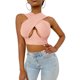 thumbnail image 1 of Txlixc Mujeres Cross Wrap Crop Tops, Adultos Verano Sin Mangas Recorte Tank Tops Txlixc Sexy, 1 of 2