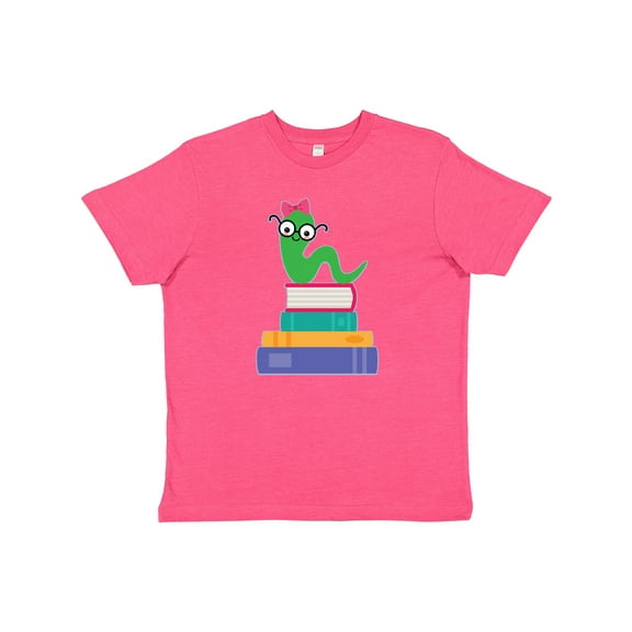 Inktastic Bookworm Girls Reading Youth T-Shirt