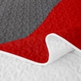 thumbnail image 5 of Homewish Grunge Red Camo Bed Spread Queen,Retro Aesthetic Queen Coverlet Set,3 Pieces, 5 of 7