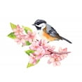 thumbnail image 2 of Chickadee Blossoming Branch Wall Decal Wallmonkeys Peel and Stick Animal Graphics (18 in W x 14 in H) WM502496, 2 of 4