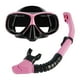 thumbnail image 2 of Set de snorkel Gafas de natación Máscara de buceo para buceo Snorkel submarino Rosa, 2 of 9