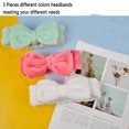 thumbnail image 2 of Spa Headband - 3 Pcs Bowknot Headbands For Girls Women Lovely Soft Elastic Headband With Makeup Brush Set, Hair Wraps Makeup Bands Shower Headband, 2 of 4