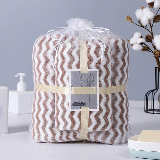 Juego de toallas de baño de lujo, de algodón suave, muy absorbentes. Incluye 1 toalla de baño de 27,5 x 55 pulgadas y 1 toalla de 13,5 x 29,5 pulgadas.