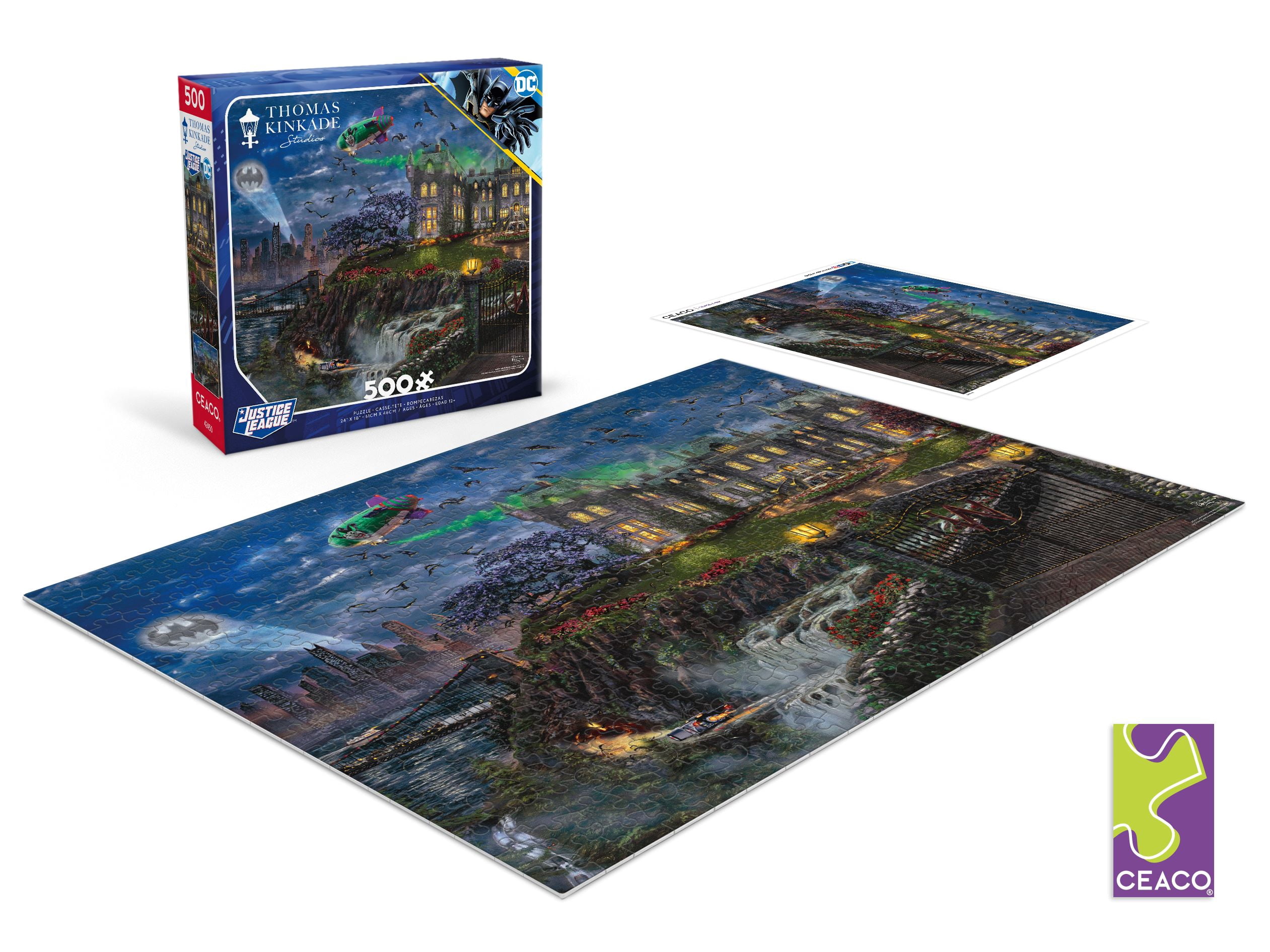 Ceaco Thomas Kinkade Wayne Manor 500 Piece Interlocking Jigsaw Puzzle