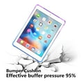 thumbnail image 4 of iPad 6th Gen Case with Tempered Glass Screen Protector, iPad 5th Gen Case, iPad Air 2 Case, Dteck Lightweight Ultra Thin Gradient Clear Case Slim Fit Soft TPU Protective Cover,Purple/Blue, 4 of 4