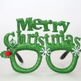 thumbnail image 2 of FastXmas Christmas Glasses Glittering Holiday Party Decorations,5.9x4.3" Eyeglasses Frames, Costume Eyeglasses for Christmas Parties Holiday Dress Up ,Favors Photo Booth Glasses Frames, 2 of 6