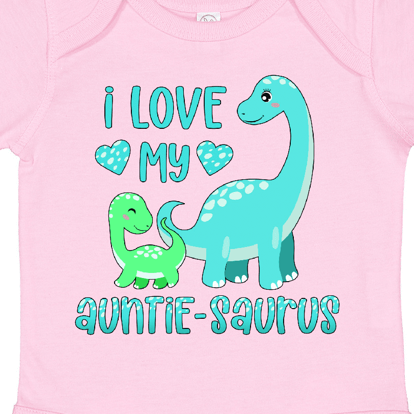 Inktastic I Love My Auntie-saurus Cute Brontosaurus Family Boys or Girls Baby Bodysuit