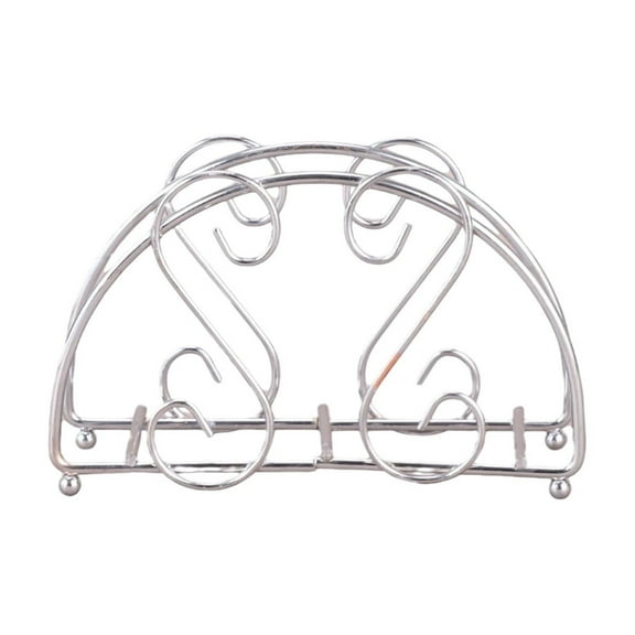 Stainless Steel Vertical Napkin Holder Dispenser Stand for Kitchen Countertop Table Organizer Storage Rack for Paper Towel Napkins