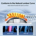 thumbnail image 6 of Back Stretcher with Lumbar Support, Electric Lumbar Traction Device, 15-Level Electrotherapy, Dynamic Airbag 3 Stretching Modes, Spine Support Back Pain Relief Massager, with 104 Acupressure Nodes, 6 of 10