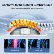 Back Stretcher with Lumbar Support, Electric Lumbar Traction Device, 15-Level Electrotherapy, Dynamic Airbag 3 Stretching Modes, Spine Support Back Pain Relief Massager, with 104 Acupressure Nodes