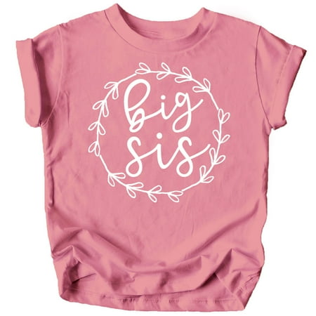 

Olive Loves Apple Big Sis T-Shirts and Bodysuits for Baby and Toddler Girls Sibling Outfits Mauve Shirt 12 Months