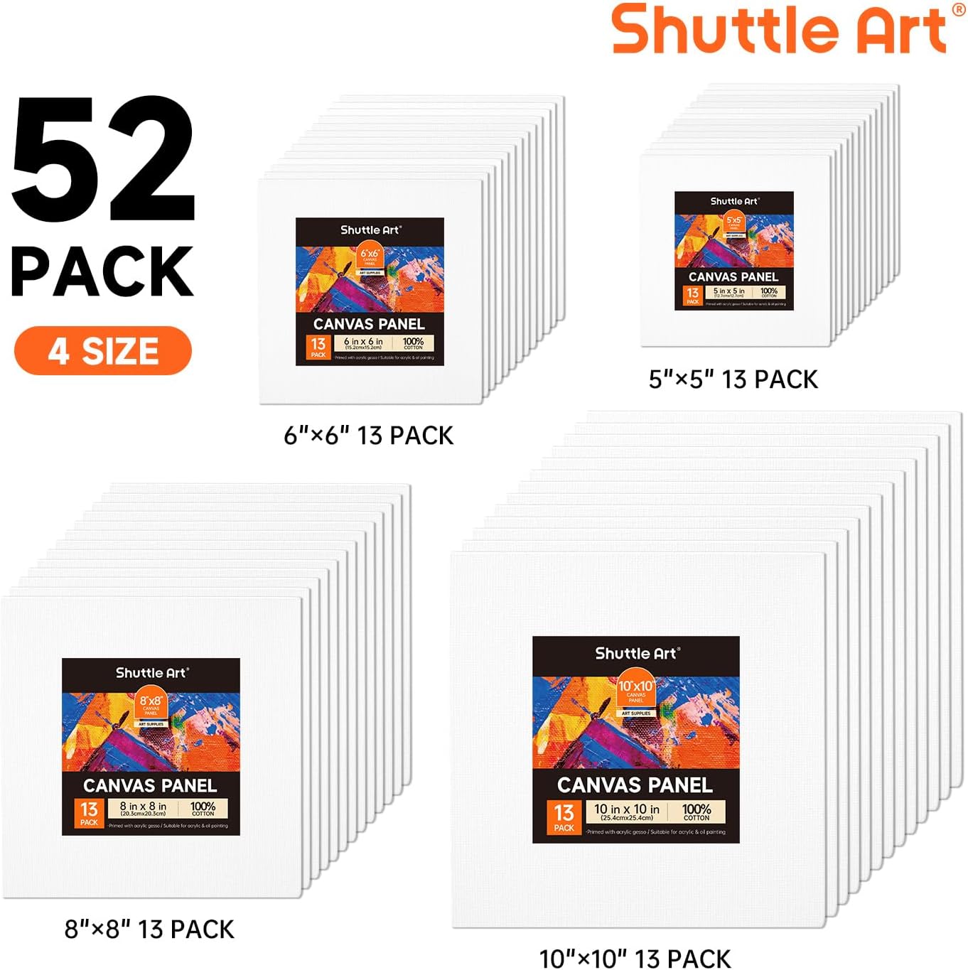 Shuttle Art Canvas Panel Painting Pack, 52 Multi-Size photo 2
