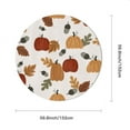 thumbnail image 2 of Eveokoki Fall Round Tablecloth,Harvest Tablecloth 60 inch,Pumpkins And Leaves Indoor or Outdoor Holiday Table Harvest Fall Decorations for Home,Dinner, 2 of 5