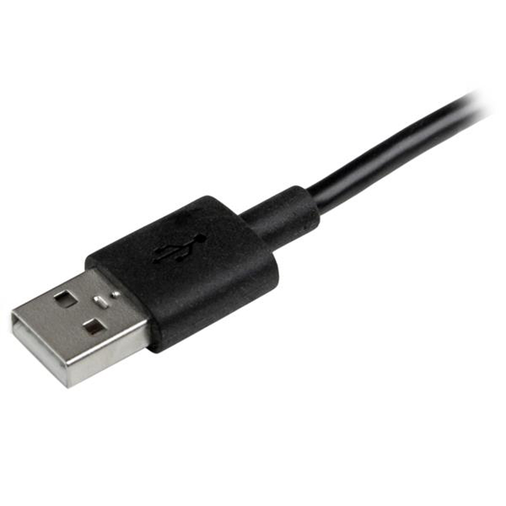 StarTech.com Apple Lightning or Micro USB to USB Cable - 1m (3ft), Black