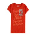 thumbnail image 1 of Camiseta gráfica Aeropostale Girls Glitter NYC, naranja, M (10), 1 of 1