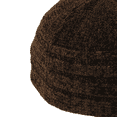 thumbnail image 2 of Dark Brown Wool Winter Large Skull Cap Beanie One Size Men's Kufi Hat, 2 of 3