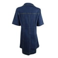 thumbnail image 2 of Nanette Lepore Women's Denim Shirtdress Dark Blue Size Medium, 2 of 2
