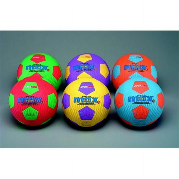 Sportime  Ball Soccer Max Size 4 - Set Of 6