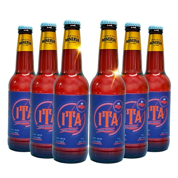 Six Pack Cerveza Artesanal Minerva Ita 355ml C/u Minerva Cerveza Ita