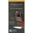 Chicago Cutlery Precision Cut 15Piece Kitchen Knife Set with Wood