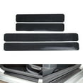 thumbnail image 2 of 4Pcs Carbon Fiber Look Car Door Sill Scuff Threshold Cover Sticker Anti-Scratch, 2 of 14