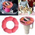 thumbnail image 1 of YAOMOBB Food Grade Snack Container Silicone Snack Plate 5 Compartments Portable Outdoor Picnic Beverage Cup Holder, 1 of 7