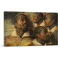 thumbnail image 1 of ARTCANVAS Four Studies of a Head of a Moor 1640 Canvas Art Print by Peter Paul Rubens - Size: 60" x 40" (1.50" Deep) (3-Piece), 1 of 9