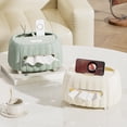 thumbnail image 4 of COM1950s Plastic Tissue Box Cover and Organizer, Conceals Standard Box, Multipurpose Storage for Desk, Remote, Home Decor, 4 of 7