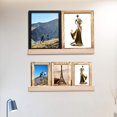 thumbnail image 5 of Fusion  Picture Ledge Shelf, Small Floating Shelves Set of 2, 16 Inches Nursery Book Shelves for Toys Storage, Kids Bookshelf Wall Mounted for Living Room Bedroom Decor Books Photo Frames,Natural, 5 of 7