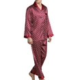thumbnail image 3 of Ensemble de Pyjama Soyeux à Manches Longues pour Hommes, 3 of 3