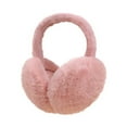 thumbnail image 2 of Huankd Ear Muffs Winter Women - Winter Ear Muffs for Women - Adjustable Fluffy Folding Earmuffs - Women's Earmuffs Pink L, 2 of 9