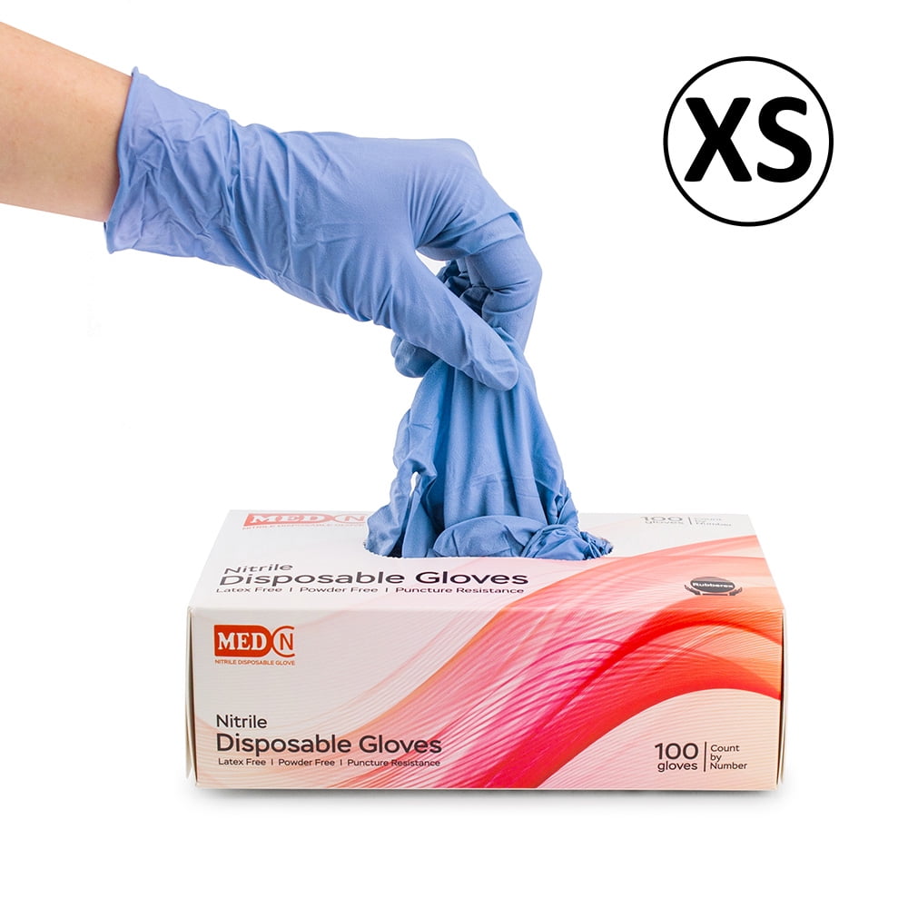 Disposable Nitrile Gloves 4 Mil Latex Free Safety Working Gloves (100