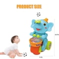 thumbnail image 4 of Pelota de juguete para bebés que vuelan con forma de elefante rastrero con tambor, de 6 a 36 meses, 4 of 7