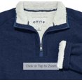 thumbnail image 6 of Orvis Men's Fleece Lined Quarter 1/4 Zip Pullover Sweater, Navy 3XL, 6 of 6